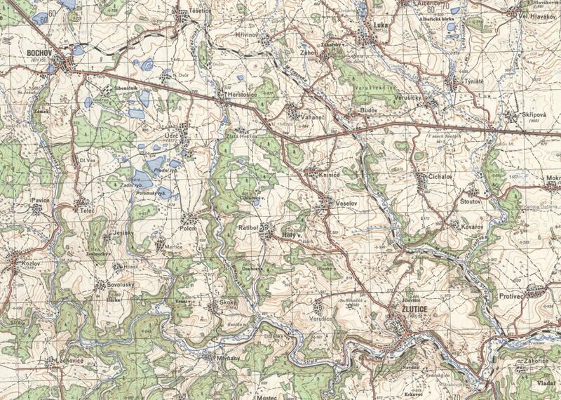 Soubor:ZelTrat-Protivec-Bochov-mapa-1951.jpg